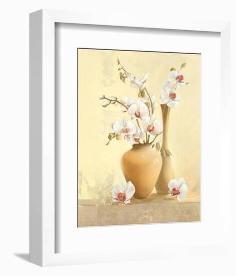 Les Vases D'Orchidées-Gerard Beauvoir-Framed Art Print