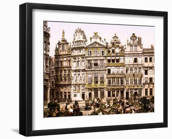 Les Vielles Maisons De La Grande Place, Bruxelles-null-Framed Giclee Print