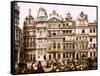 Les Vielles Maisons De La Grande Place, Bruxelles-null-Framed Stretched Canvas