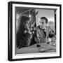 Les vierges by Jean Pierre Mocky with Stefania Sandrelli and Charles Aznavour, 1963 (b/w photo)-null-Framed Photo