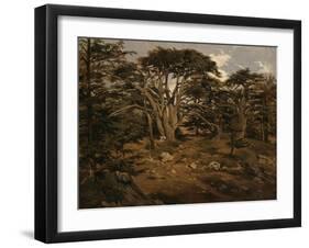 Les Vieux cèdres sur le Mont Liban-Antoine Alphonse Montfort-Framed Giclee Print