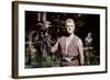 Les Vikings by Richard Fleischer with Kirk Douglas en, 1958 (photo)-null-Framed Photo