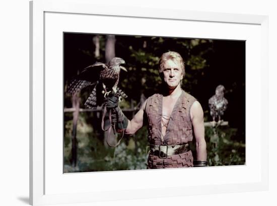 Les Vikings by Richard Fleischer with Kirk Douglas en, 1958 (photo)-null-Framed Photo