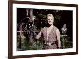 Les Vikings by Richard Fleischer with Kirk Douglas en, 1958 (photo)-null-Framed Photo