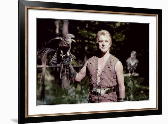 Les Vikings by Richard Fleischer with Kirk Douglas en, 1958 (photo)-null-Framed Photo