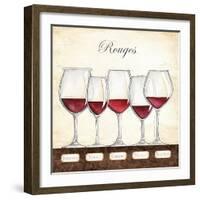 Les Vins Rouges-Andrea Laliberte-Framed Art Print