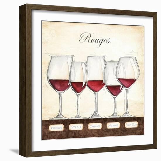 Les Vins Rouges-Andrea Laliberte-Framed Art Print