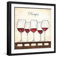 Les Vins Rouges-Andrea Laliberte-Framed Art Print