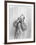 Les Voisine, Plate 9 from Les Toquades, 1858-Paul Gavarni-Framed Giclee Print