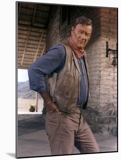 Les Voleurs by Trains THE TRAIN ROBBERS by BurtKennedy with John Wayne, 1973 (photo)-null-Mounted Photo