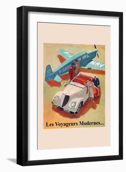 Les Voyageurs Modernes-null-Framed Art Print