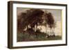 Les Washeuses, 19Th Century (Painting)-Paul Desire Trouillebert-Framed Giclee Print