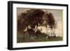 Les Washeuses, 19Th Century (Painting)-Paul Desire Trouillebert-Framed Giclee Print