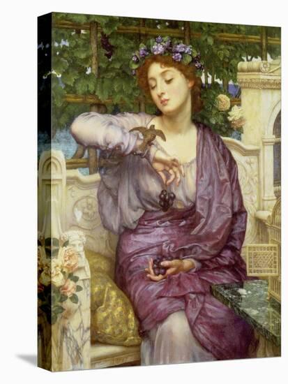 Lesbia with Her Sparrow, 1907-Edward John Poynter-Stretched Canvas