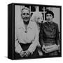 Lesbian Authors Gertrude Stein and Alice B. Toklas with their Poodle Basket II-Carl Mydans-Framed Stretched Canvas