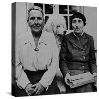 Lesbian Authors Gertrude Stein and Alice B. Toklas with their Poodle Basket II-Carl Mydans-Stretched Canvas