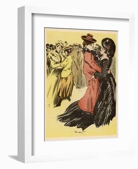 Lesbian Dance Hall Paris-Minartz-Framed Photographic Print