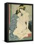 Lesbian Lovers, from 'Manpoku Wago-Jin', 1821-Katsushika Hokusai-Framed Stretched Canvas