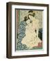 Lesbian Lovers, from 'Manpoku Wago-Jin', 1821-Katsushika Hokusai-Framed Giclee Print