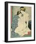 Lesbian Lovers, from 'Manpoku Wago-Jin', 1821-Katsushika Hokusai-Framed Premium Giclee Print