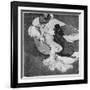 Lesbian Scene, Illustration from 'La Bonbonniere', plate VII, 1907-Franz Von Bayros-Framed Giclee Print