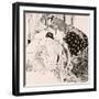 Lesbian Scene, Plate 13 from La Grenouillere, c.1912-Franz Von Bayros-Framed Giclee Print