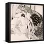 Lesbian Scene, Plate 13 from La Grenouillere, c.1912-Franz Von Bayros-Framed Stretched Canvas