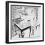 Lesbian Scene, Plate 3 from 'La Grenouillere', 1912-Franz Von Bayros-Framed Giclee Print