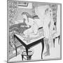 Lesbian Scene, Plate 3 from 'La Grenouillere', 1912-Franz Von Bayros-Mounted Giclee Print