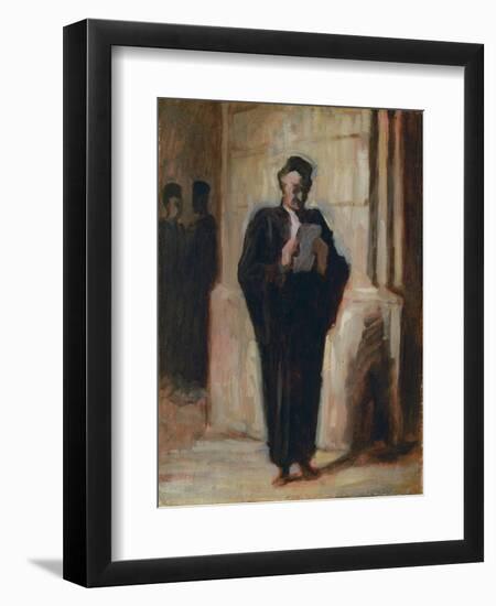 Lesender Advokat-Honoré Daumier-Framed Giclee Print