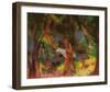 Lesender Mann in Park, c.1914-Auguste Macke-Framed Art Print