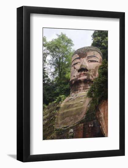 Leshan Giant Buddha, UNESCO World Heritage Site, Leshan, Sichuan Province, China, Asia-Michael Snell-Framed Photographic Print