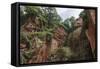 Leshan Giant Buddha, UNESCO World Heritage Site, Leshan, Sichuan Province, China, Asia-Michael Snell-Framed Stretched Canvas