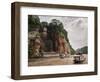 Leshan Giant Buddha, UNESCO World Heritage Site, Leshan, Sichuan Province, China, Asia-Michael Snell-Framed Photographic Print