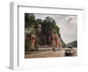 Leshan Giant Buddha, UNESCO World Heritage Site, Leshan, Sichuan Province, China, Asia-Michael Snell-Framed Photographic Print