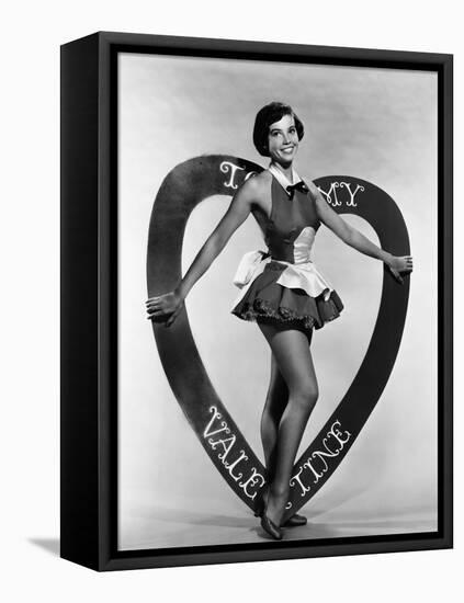Leslie Caron, Mgm Valentine's Day Pin-Up, Early 1950s-null-Framed Stretched Canvas