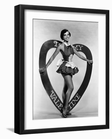 Leslie Caron, Mgm Valentine's Day Pin-Up, Early 1950s-null-Framed Photo