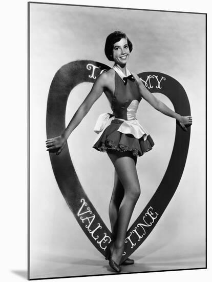 Leslie Caron, Mgm Valentine's Day Pin-Up, Early 1950s-null-Mounted Photo