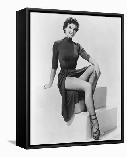 Leslie Caron-null-Framed Stretched Canvas