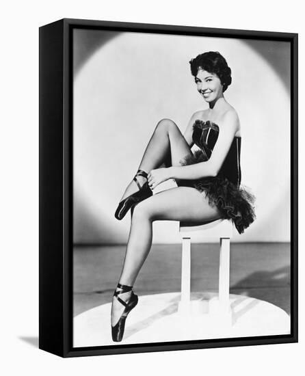 Leslie Caron-null-Framed Stretched Canvas