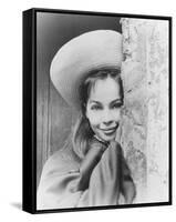 Leslie Caron-null-Framed Stretched Canvas