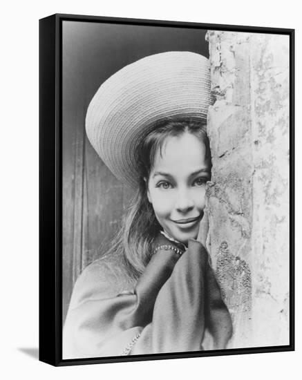 Leslie Caron-null-Framed Stretched Canvas