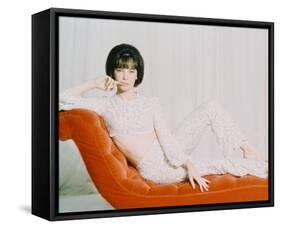 Leslie Caron-null-Framed Stretched Canvas