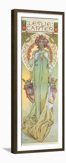 Leslie Carter (1862-1937), 1908-Alphonse Mucha-Framed Premium Giclee Print