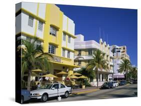 Leslie Hotel, Ocean Drive, Art Deco District, South Beach, Miami Beach, Miami, Florida, USA-Amanda Hall-Stretched Canvas