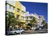 Leslie Hotel, Ocean Drive, Art Deco District, South Beach, Miami Beach, Miami, Florida, USA-Amanda Hall-Stretched Canvas