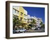 Leslie Hotel, Ocean Drive, Art Deco District, South Beach, Miami Beach, Miami, Florida, USA-Amanda Hall-Framed Photographic Print