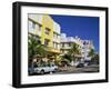 Leslie Hotel, Ocean Drive, Art Deco District, South Beach, Miami Beach, Miami, Florida, USA-Amanda Hall-Framed Photographic Print