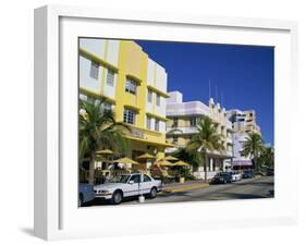 Leslie Hotel, Ocean Drive, Art Deco District, South Beach, Miami Beach, Miami, Florida, USA-Amanda Hall-Framed Photographic Print