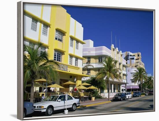 Leslie Hotel, Ocean Drive, Art Deco District, South Beach, Miami Beach, Miami, Florida, USA-Amanda Hall-Framed Photographic Print